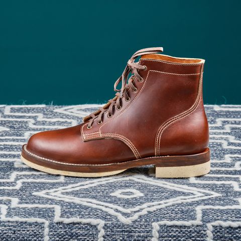 View photo of Oldspeed Service Boot 6” in Horween Timber Chromexcel