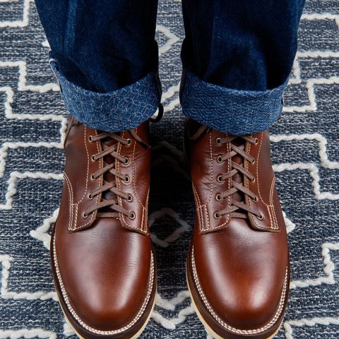 View photo of Oldspeed Service Boot 6” in Horween Timber Chromexcel