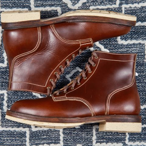 View photo of Oldspeed Service Boot 6” in Horween Timber Chromexcel