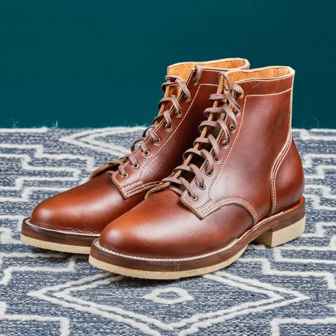 View photo of Oldspeed Service Boot 6” in Horween Timber Chromexcel