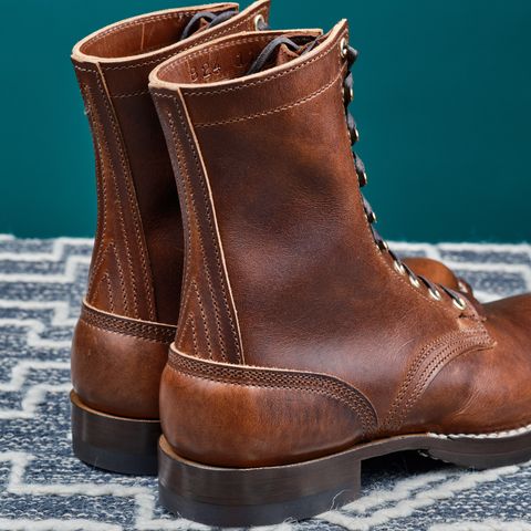 View photo of Nicks Lace Up Heritage in Italian Brown Cypress