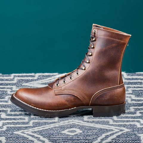 View photo of Nicks Lace Up Heritage in Italian Brown Cypress