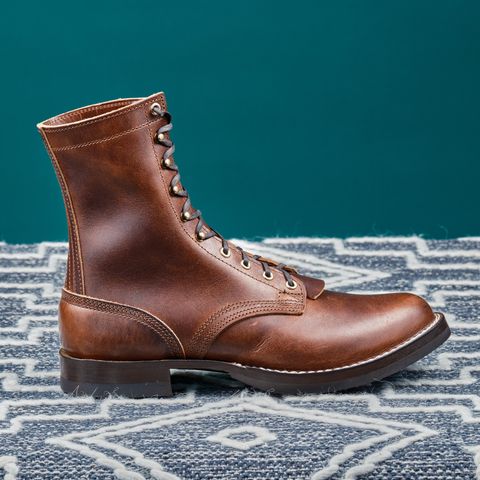 View photo of Nicks Lace Up Heritage in Italian Brown Cypress