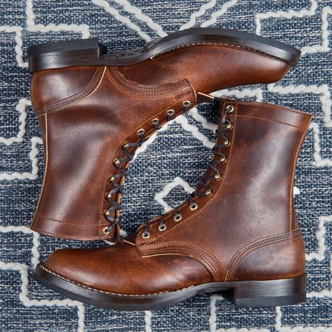 View photo of Nicks Lace Up Heritage in Italian Brown Cypress