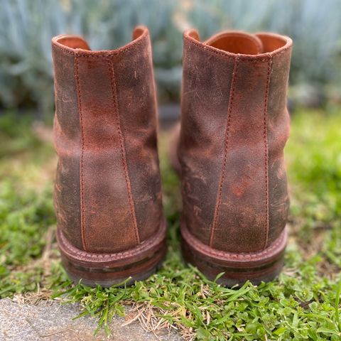 Grant Stone Edward Boot in C.F. Stead Tobacco Waxy Commander Suede