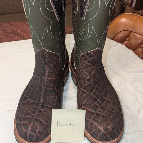 Beck Custom Cowboy Boots in Brown Elephant
