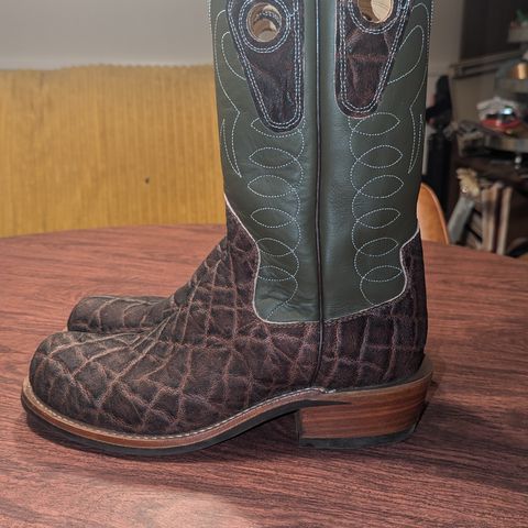 Beck Custom Cowboy Boots in Brown Elephant