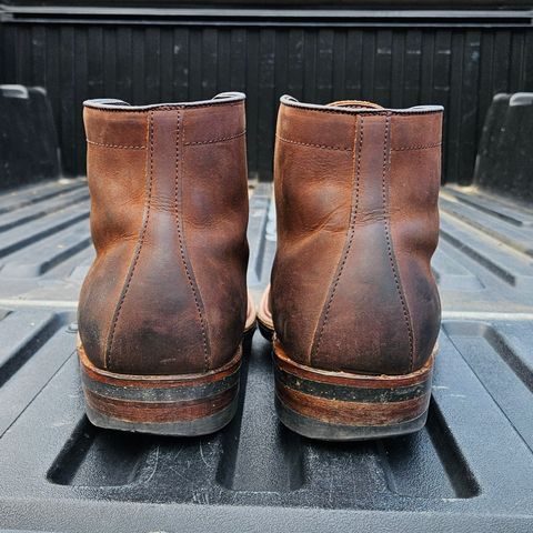 Alden Plain Toe Boot in Horween Tobacco Smooth Chamois
