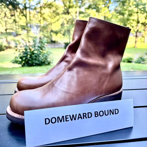 View photo of Rolling Dub Trio Casper Boot in Brown Horse Front #1020