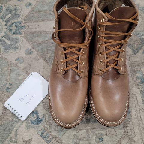 Nicks MTO in Horween Natural Chromexcel