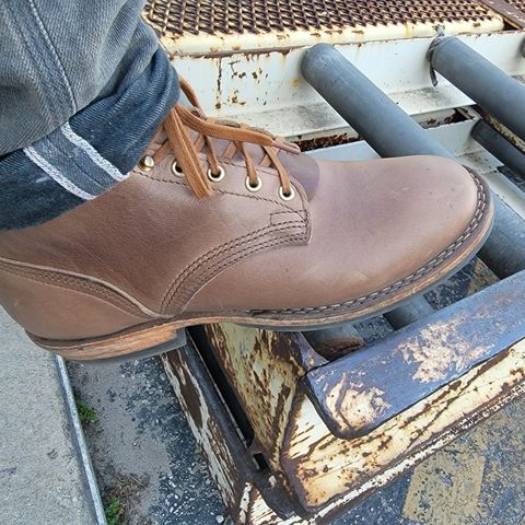 Nicks MTO in Horween Natural Chromexcel