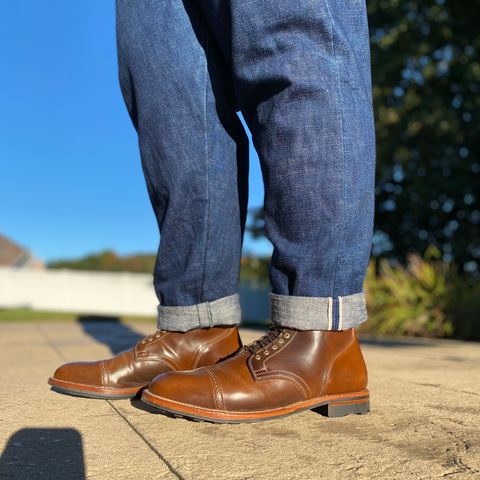 View photo of Viberg Service Boot BCT in Horween Mahogany Shell Cordovan