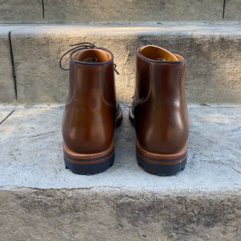 View photo of Viberg Service Boot BCT in Horween Mahogany Shell Cordovan