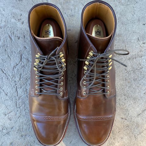 View photo of Viberg Service Boot BCT in Horween Mahogany Shell Cordovan