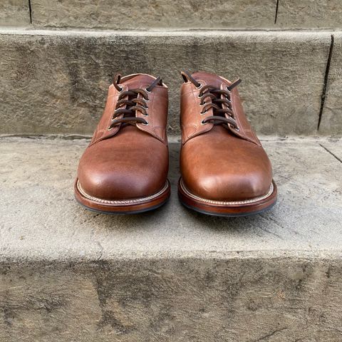 Viberg 145 Oxford in Horween Natural Essex Workshoe Butt