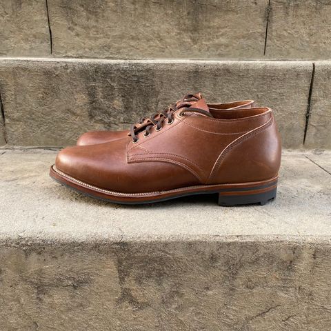 Viberg 145 Oxford in Horween Natural Essex Workshoe Butt