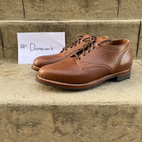 Viberg 145 Oxford in Horween Natural Essex Workshoe Butt