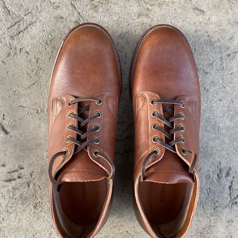 Viberg 145 Oxford in Horween Natural Essex Workshoe Butt