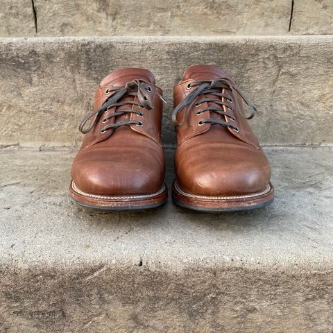 Viberg 145 Oxford in Horween Natural Essex Workshoe Butt