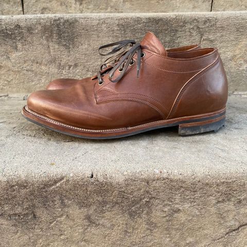 Viberg 145 Oxford in Horween Natural Essex Workshoe Butt