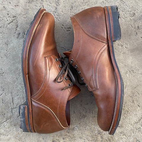 Viberg 145 Oxford in Horween Natural Essex Workshoe Butt