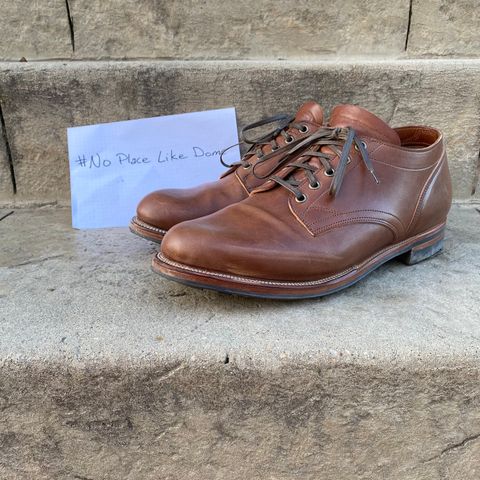 Viberg 145 Oxford in Horween Natural Essex Workshoe Butt