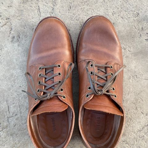 Viberg 145 Oxford in Horween Natural Essex Workshoe Butt