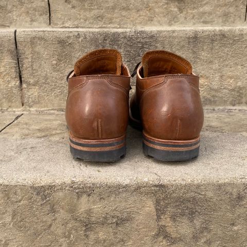 Viberg 145 Oxford in Horween Natural Essex Workshoe Butt