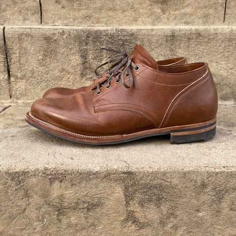 Viberg 145 Oxford in Horween Natural Essex Workshoe Butt
