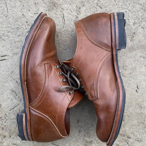 Viberg 145 Oxford in Horween Natural Essex Workshoe Butt