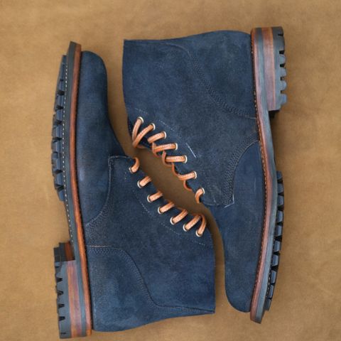 Oak Street Bootmakers Field Boot in Horween Natural Indigo Chromexcel Roughout