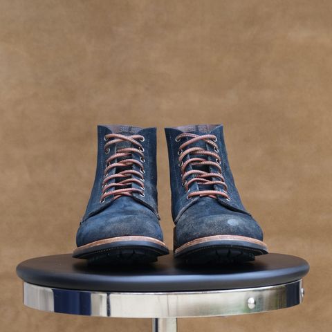 Oak Street Bootmakers Field Boot in Horween Natural Indigo Chromexcel Roughout