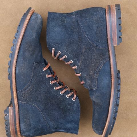 Oak Street Bootmakers Field Boot in Horween Natural Indigo Chromexcel Roughout