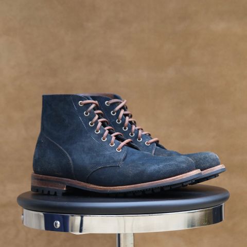 Oak Street Bootmakers Field Boot in Horween Natural Indigo Chromexcel Roughout