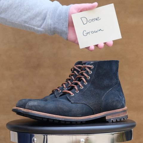Oak Street Bootmakers Field Boot in Horween Natural Indigo Chromexcel Roughout