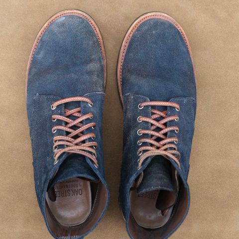 Oak Street Bootmakers Field Boot in Horween Natural Indigo Chromexcel Roughout