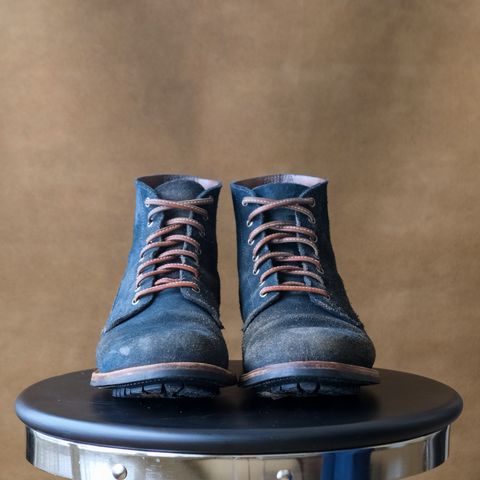 Oak Street Bootmakers Field Boot in Horween Natural Indigo Chromexcel Roughout