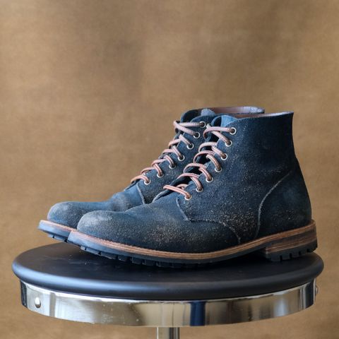 Oak Street Bootmakers Field Boot in Horween Natural Indigo Chromexcel Roughout