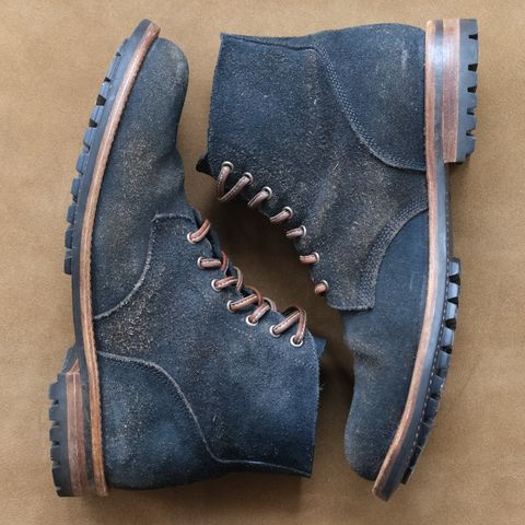 Oak Street Bootmakers Field Boot in Horween Natural Indigo Chromexcel Roughout