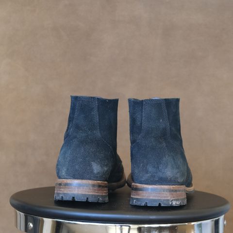 View photo of Oak Street Bootmakers Field Boot in Horween Natural Indigo Chromexcel Roughout