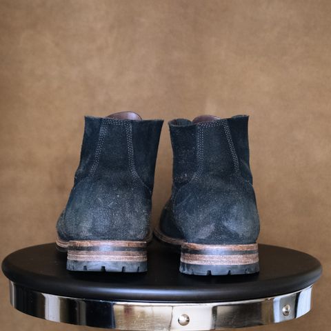 View photo of Oak Street Bootmakers Field Boot in Horween Natural Indigo Chromexcel Roughout