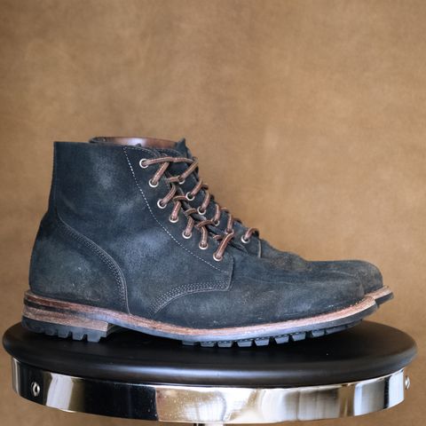 View photo of Oak Street Bootmakers Field Boot in Horween Natural Indigo Chromexcel Roughout