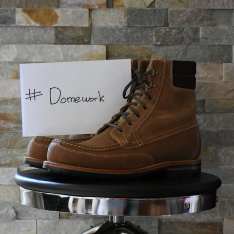 Grant Stone Field Boot in C.F. Stead Natural Waxy Commander Suede