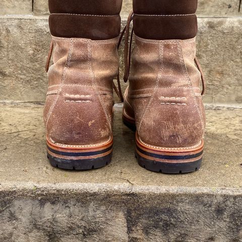 View photo of Grant Stone Field Boot in C.F. Stead Natural Waxy Commander Suede