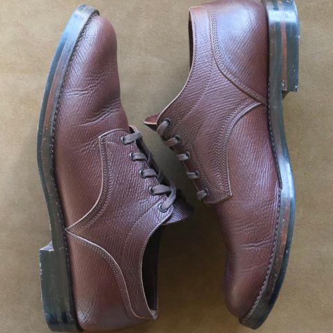 View photo of Onderhoud LVL01 Derby Boot in J&FJ Baker Brown Russian Calf