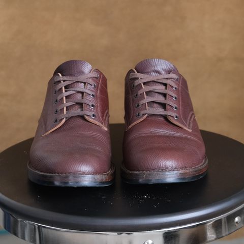 View photo of Onderhoud LVL01 Derby Boot in J&FJ Baker Brown Russian Calf