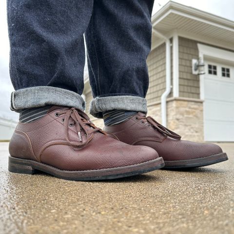 View photo of Onderhoud LVL01 Derby Boot in J&FJ Baker Brown Russian Calf