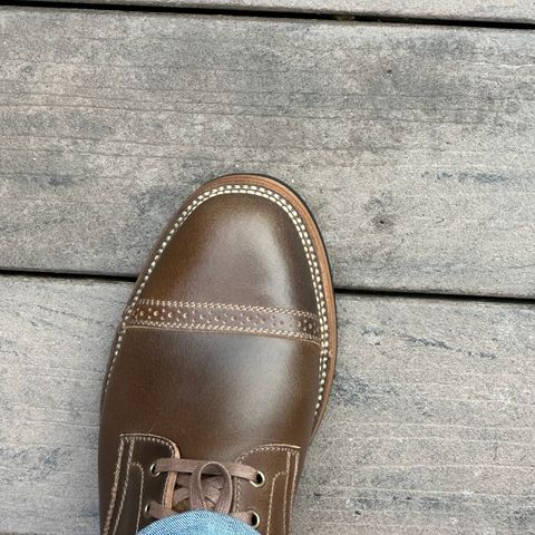 Flame Panda Service Boot in Horween Olive Waxed Flesh