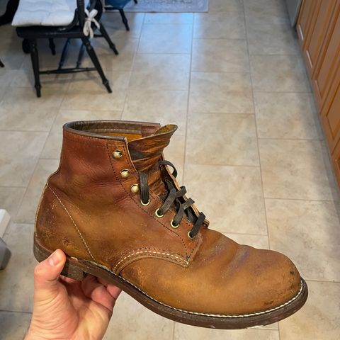 Red Wing Blacksmith in S.B. Foot Copper Rough and Tough