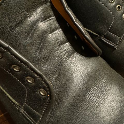 Viberg Derby Shoe in C.F. Stead Military Green Waxed Kudu